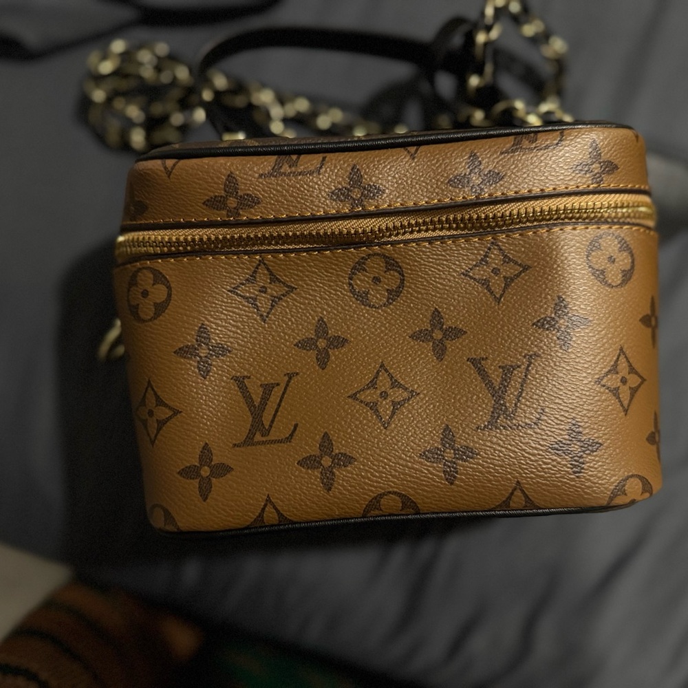 Louis Vuitton Tan Monogram Cosmetic Case